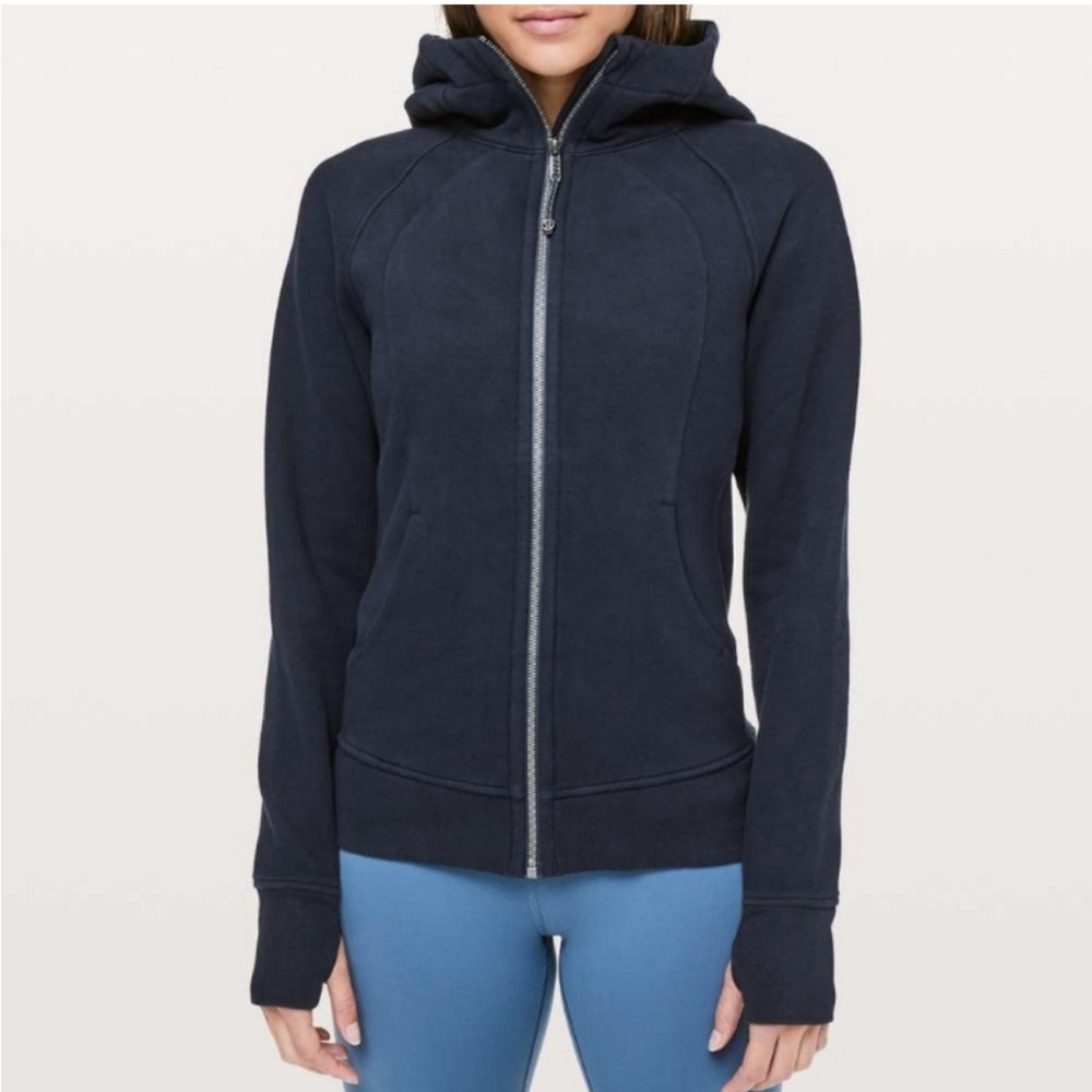 Lululemon Scuba Hoodie Full Zip Light Cotton Terry Fleece Size 10
